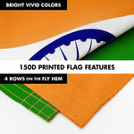 Load image into Gallery viewer, Flag Pole 6FT Silver Tangle Free &amp; India Indian Flag 3x5 Ft Combo Printed 150D Polyester By G128