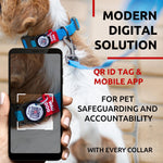 Load image into Gallery viewer, Waterproof Dog Collar Adjustable Dog Collar for Large Dogs Small and Medium Dogs Breakaway Dog Collar Waterproof with Plastic Buckle and QR Dog Tag Boy &amp; Girl Dog Collars (Blue)