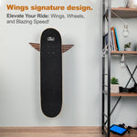 Load image into Gallery viewer, Ash Wood Skateboard Wall Mount Wings Rack for Hanging Skateboards Penny Board