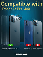Load image into Gallery viewer, 3 Pack Screen Protector and 2 Pack Camera Lens Protector for Iphone 12 Pro Max