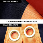 Load image into Gallery viewer, G128 Combo Pack: 6 Ft Tangle Free Aluminum Spinning Flagpole (Silver) &amp; Texas TeaStained Flag 3x5 Ft, LiteWeave Pro Series Printed 300D Polyester  Pole with Flag Included