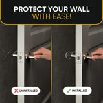 Load image into Gallery viewer, Wall Protectors 4 Pcs of Clear Rubber Knob Self Adhesive Guard Door Bumper Reusable Solution for Stopping Damage &amp; Noise from Doors in Your Home or Office Durable Shock Absorbent Discreet