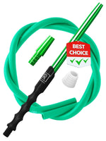 Load image into Gallery viewer, Hookah Hose Green with Hookah Adapter Mouthpiece Cleanable Green Hookah Hose