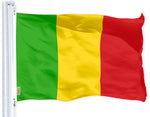 Load image into Gallery viewer, Mali (Malian) Flag  3x5 feet  Printed 150D, Indoor/Outdoor, Vibrant Colors, Brass Grommets, Quality Polyester, Much Thicker More Durable Than 100D and 75D Polyester