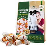 Load image into Gallery viewer, Dog Rawhide Sticks Wrapped with Chicken Pet Natural Chew Treats Grain Free Snack