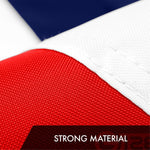 Load image into Gallery viewer, G128 3 Pack: UK United Kingdom Flag  3x5 Ft  ToughWeave Series Embroidered 300D Polyester  Country Flag, Embroidered Design, Indoor/Outdoor, Brass Grommets
