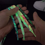 Load image into Gallery viewer, WFJ Glow In The Dark Shoe Laces 47  (120cm) Luminous All Sports Thick Flat