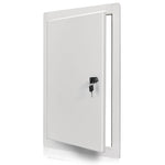Load image into Gallery viewer, Access Panel for Drywall with Key Lock 14 x 29 inch Metal Door with a 1.2 mm Thick Frame Wall Hole Cover Access Door Plumbing Access Panel for Drywall Heavy Durable White