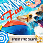 Load image into Gallery viewer, Summer Fun with Dog in Pool Garden Flag 12x18 Inch Printed 150D Polyester