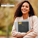 Load image into Gallery viewer, 2025 2026 HARDCOVER Leather Planner Weekly &amp; Monthly   6.5 * 8.5 Inches   Academic Planner Business Personal or Student   Pen Holder Thick Paper July 2025   June 2026 (Dark Grey)