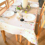 Load image into Gallery viewer, Finest Floral Square Easter Tablecloth Non Iron Stain Resistant  52x52 inch