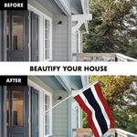 Load image into Gallery viewer, Combo Pack 6 Ft Tangle Free Spinning Flagpole White Thailand Thai Flag 3x5 ft