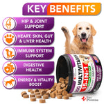 Load image into Gallery viewer, Dog Multivitamin Chewable with Glucosamine   Dog Vitamins and Supplements   Senior &amp; Puppy Multivitamin for Dogs   Pet Joint Support Health   Immunity   Mobility   Energy   Gut   Skin   120 Chews