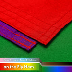 Load image into Gallery viewer, G128 3 Pack: LGBT Progress Rainbow Pride Flag  3x5 Ft  LiteWeave Pro Series Printed 150D Polyester  Indoor/Outdoor, Vibrant Colors, Brass Grommets, Thicker and More Durable Than 100D 75D Polyester