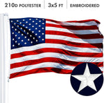 Load image into Gallery viewer, G128 Combo Pack: USA American Flag 3x5 Ft Embroidered Stars &amp; Thin Blue Line and Thin Red Line Flag 3x5 Ft Embroidered