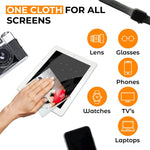 Load image into Gallery viewer, Microfiber Cleaning Cloth for Glasses Lens Camera Phone Screen 6 Pcs Very Soft