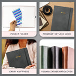 Load image into Gallery viewer, 2025 2026 HARDCOVER Leather Planner Weekly &amp; Monthly   8.5x11 Inches   Academic Planner Business Personal or Student   Pen Holder Thick Paper July 2025   June 2026 (Dark Grey)