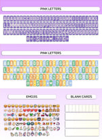 Load image into Gallery viewer, Purple Cinema Light Box with 312 Letters Emojis 3 Markers Led Light Box Sign