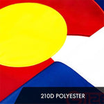 Load image into Gallery viewer, Colorado CO State Flag 3x5 Ft 10Pack Embroidered Polyester By G128