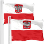Load image into Gallery viewer, Poland Ensign Polish Flag 3x5 Ft 2Pack 150D Printed Polyester By G128