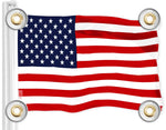 Load image into Gallery viewer, G128 Combo Pack: American USA Flag 3x5 Ft &amp; Gadsden Don't Tread On Me Flag 3x5 Ft  Both LiteWeave Pro Series Printed 150D Polyester, 4 Corner Brass Grommets, Perfect For Balcony