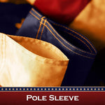 Load image into Gallery viewer, G128 10 Pack: Bennington 76 TeaStained Flag  2x3 Ft  ToughWeave Pro Series Pole Sleeve Embroidered 420D Polyester  Historical Flag, Embroidered Design, High Quality, NO Flagpole Included