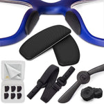 Load image into Gallery viewer, Eyeglass Nose Pads  Adhesive Glasses Nose Pads  6 Pairs Thin Sunglass Nose Grip  Silicone Glasses Nose Pads 1 mm (Black Black)