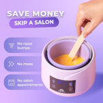 Load image into Gallery viewer, Waxing Kit for Women Men Hard Wax Kit for Hair Removal Wax Warmer Kit Purple