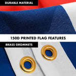 Load image into Gallery viewer, G128 Combo Pack: 6 Feet Tangle Free Spinning Flagpole (Black) Cuba Cuban Flag 3x5 ft Printed 150D Brass Grommets (Flag Included) Aluminum Flag Pole