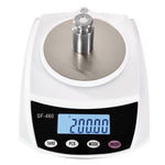 Load image into Gallery viewer, Ounce Carat and Gram Scale 0.01g Accuracy 600g Capacity Digital Balance Electronic Scale LCD for Science Lab   USB Charger and AC DC Adapter Included