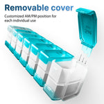 Load image into Gallery viewer, Extra Large Weekly Pill Organizer 2 Times a Day   XL Pill Case Am Pm   Big Pill