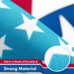 Load image into Gallery viewer, G128 5 Pack: Missouri MO State Flag  3x5 Ft  LiteWeave Pro Series Printed 150D Polyester  Indoor/Outdoor, Vibrant Colors, Brass Grommets, Thicker and More Durable Than 100D 75D Polyester