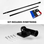 Load image into Gallery viewer, G128  5 Feet Tangle Free Spinning Flagpole (Black) Blue Lives Matter Flag Brass Grommets Embroidered 2.5x4 ft (Flag Included) Aluminum Flag Pole
