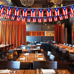 Load image into Gallery viewer, G128 Puerto Rico PR Bunting Banner  Flag 8.2 x 5.5 Inch, Full String 33 Feet  Printed 150D Polyester, Decorations For Bar, School, Festival Events Celebration