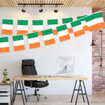 Load image into Gallery viewer, G128 Ireland Irish Bunting Banner  Flag 8.2 x 5.5 Inch, Full String 33 Feet  Printed 150D Polyester, Decorations For Bar, School, Festival Events Celebration