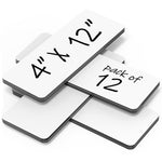 Load image into Gallery viewer, 12 Pack Dry Erase Magnetic Labels 12x4 in Magnetic Name Tags for Classroom Lockers School Bus Classroom Magnets for Names Magnet Labels for Whiteboard Magnet Names Plates for Classrooms