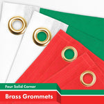 Load image into Gallery viewer, G128 Combo Pack: American USA Flag 3x5 Ft &amp; Mexico Mexican Flag 3x5 Ft  Both LiteWeave Pro Series Printed 150D Polyester, 4 Corner Brass Grommets, Perfect For Balcony/Wall