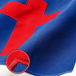 Load image into Gallery viewer, G128 Christian Flag  2.5x4 Ft  StormFlyer Series Embroidered 220GSM Spun Polyester  Religious Flag, Embroidered Design, Indoor/Outdoor, Brass Grommets, Heavy Duty, All Weather