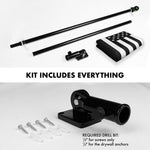 Load image into Gallery viewer, G128 Combo Pack: Flag Pole 6 FT Black Tangle Free &amp; Come and Take It Rifle Black Flag 3x5 FT Brass Grommets Printed Polyester (Flag Included) Aluminum Flag Pole