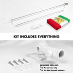 Load image into Gallery viewer, Combo Pack 6 Ft Tangle Free Aluminum Spinning Flagpole and Iran Lion Flag 3x5