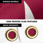 Load image into Gallery viewer, G128 Combo Pack: 6 Ft Tangle Free Spinning Flagpole (White) &amp; Qatar Flag 3x5 Ft Printed 150D Polyester, Brass Grommets (Flag Included) Aluminum Flag Pole