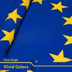 Load image into Gallery viewer, G128 Combo Pack: American USA Flag 3x5 Ft &amp; European Union Flag 3x5 Ft, Both Printed 150D Polyester, Indoor/Outdoor, Brass Grommets