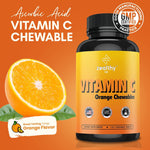 Load image into Gallery viewer, Vitamin C 500mg Orange Flavor Immune Support Supplement 120 Chewable Pills