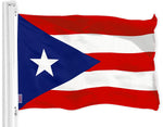 Load image into Gallery viewer, Combo Pack: USA American Flag 3x5 Ft 150D Printed Stars &amp; Puerto Rico Flag 3x5 Ft 150D Printed