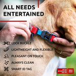 Load image into Gallery viewer, Waterproof Dog Collar Adjustable Dog Collar for Large Dogs Small and Medium Dogs Breakaway Dog Collar Waterproof with Plastic Buckle and QR Dog Tag Boy &amp; Girl Dog Collars (Red)