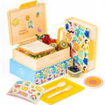 Load image into Gallery viewer, Bento Lunch Box for Kids BPA Free Leak Proof Lunch Containers with 3 Compartment