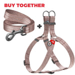 Load image into Gallery viewer, Brown Cotton Dog Harness Eco Friendly for Small Dogs S Size 1722 inch Neck