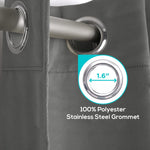 Load image into Gallery viewer, Blackout Curtains for Bedroom Pack of 2 Window Hanging Panels 52 x 84 inch Grey