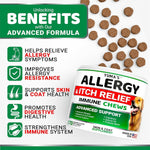 Load image into Gallery viewer, YUMA'S 2 Pack Dog Allergy Relief Chews Dog Itching Skin Relief Treatment Pills Anti Itch for Dogs Itchy and Paw Licking Dry Skin &amp; Hot Spots Omega 3 Fish Oil Skin &amp; Coat Supplement