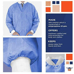 Load image into Gallery viewer, Disposable Lab Jackets 31 inch Long Large Size Blue SMS  Dental Coat 10 Pack